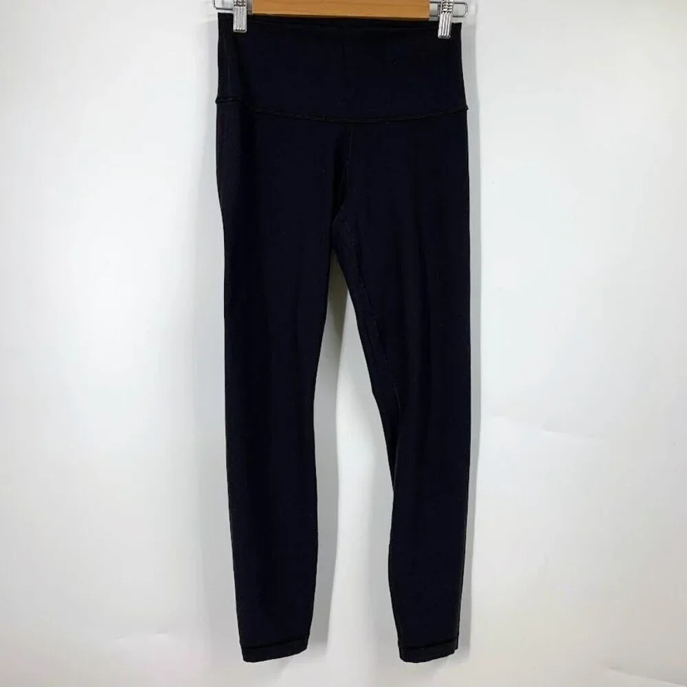 Lululemon Women's Cropped Low Rise Stretch Athletic Outdoor Leggings SIze 4